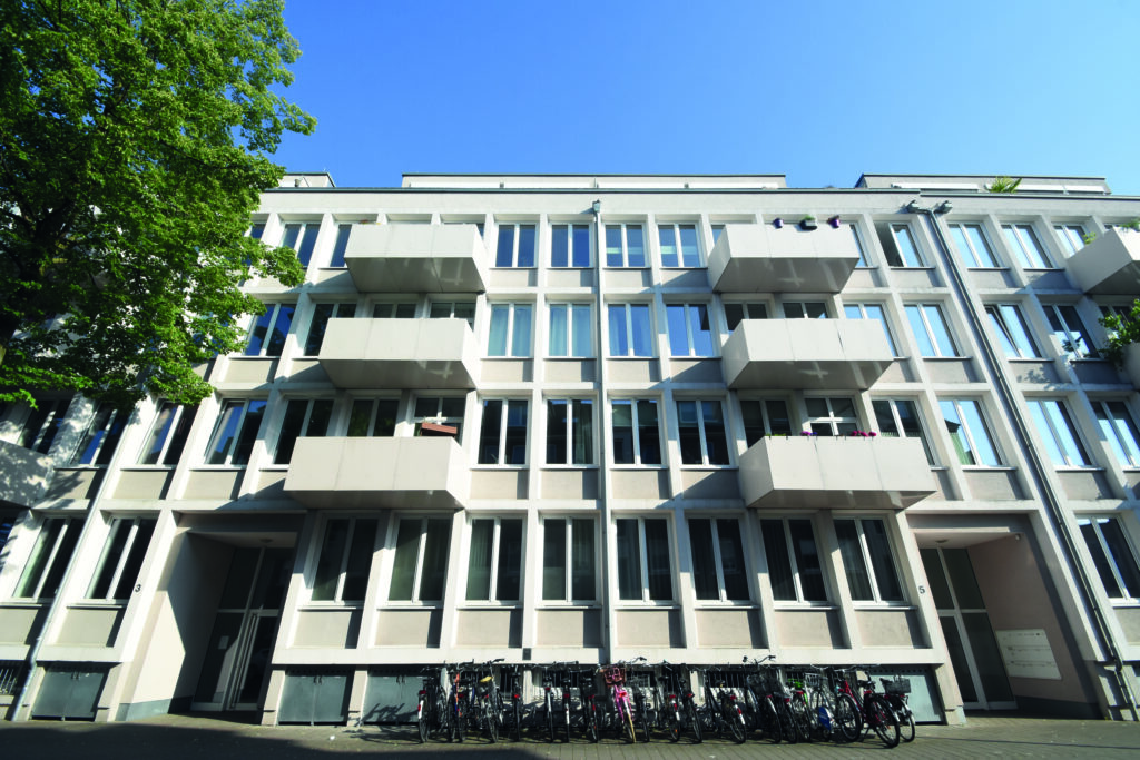 Im ehemaligen Arbeitsamt an der Wolbecker Straße sind 50 Mietwohnungen entstanden. (Foto: Oliver Brand)